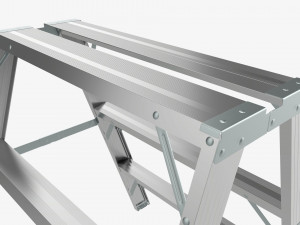 Sawhorse foldable ladder Modelo 3D