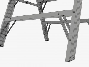 Sawhorse foldable ladder Modelo 3D