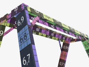 Sawhorse foldable ladder 3D Model