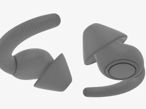 Sleeping noise reduction earplugs 3D Model