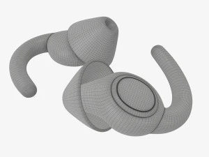 Sleeping noise reduction earplugs 3D Model