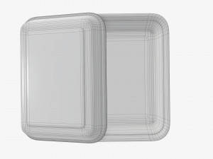 Take-out lunch cardboard box 01 3D Model