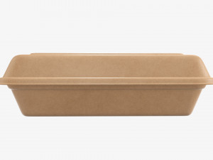 Take-out lunch cardboard box 01 closed Modelo 3D