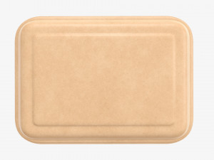 Take-out lunch cardboard box 01 closed Modelo 3D