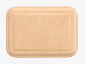 Take-out lunch cardboard box 01 closed 3D Model