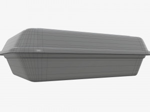 Take-out lunch cardboard box 01 closed Modelo 3D