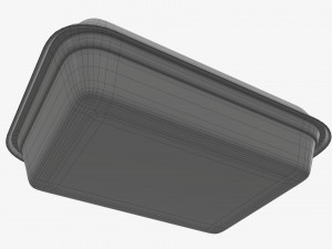Take-out lunch cardboard box 01 closed Modelo 3D