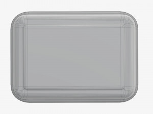 Take-out lunch cardboard box 01 closed Modelo 3D