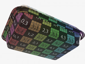 Take-out lunch cardboard box 01 closed Modelo 3D