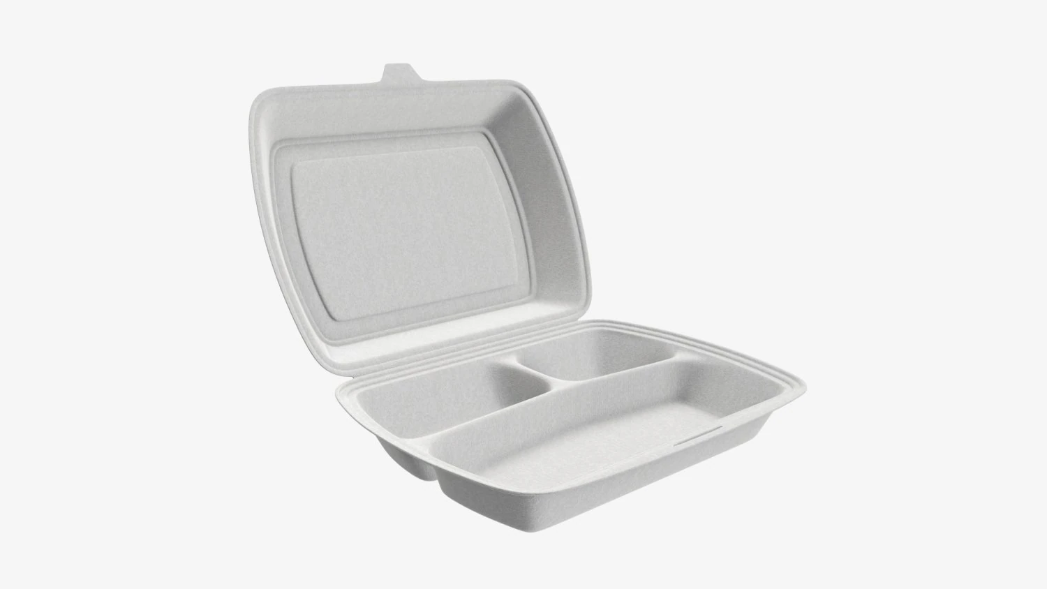 Take-out lunch polystyrene box 02 3D Model .c4d .max .obj .3ds .fbx .stl .blend 