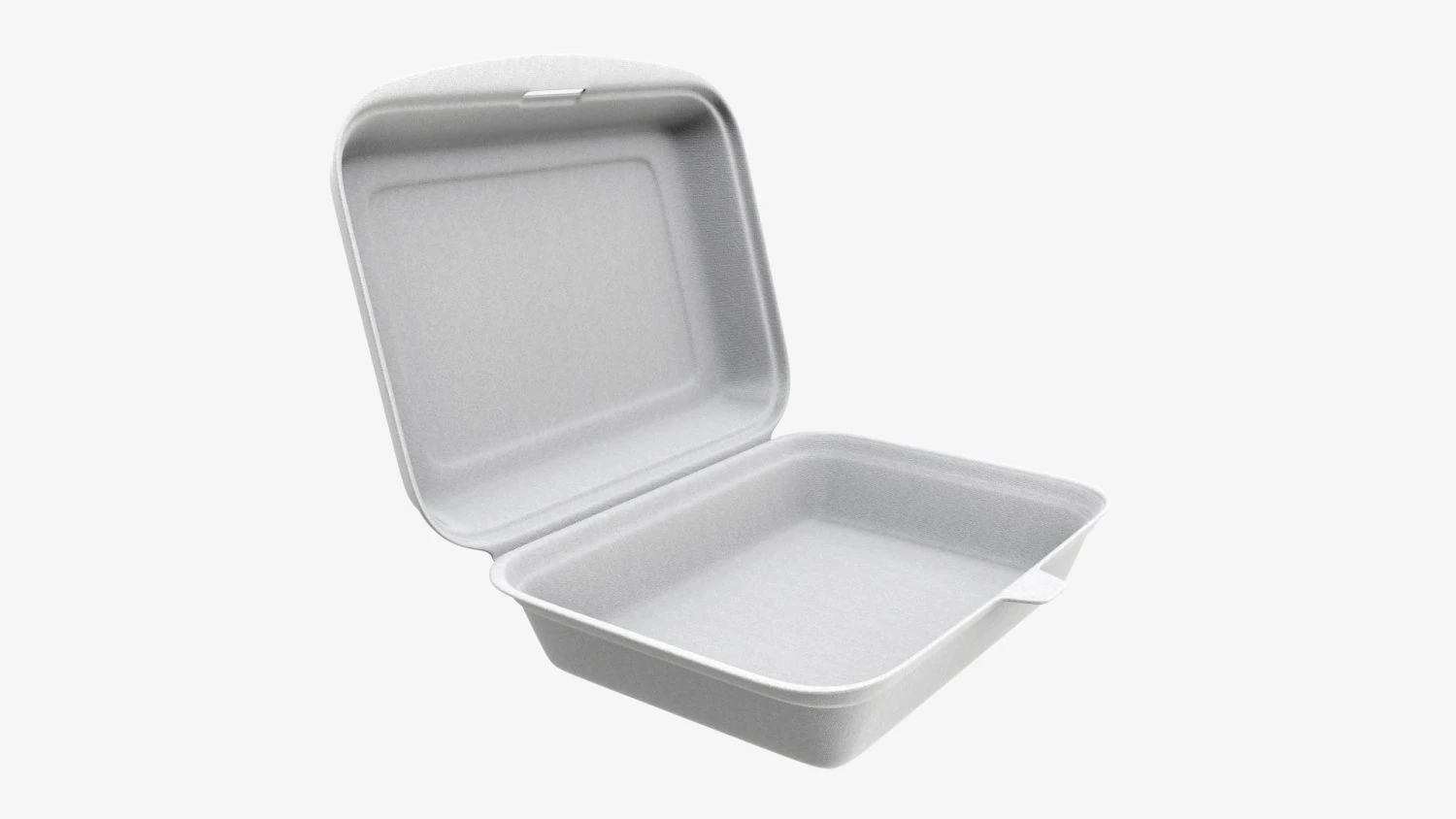 Take-out lunch polystyrene box 03 3D Model .c4d .max .obj .3ds .fbx .stl .blend