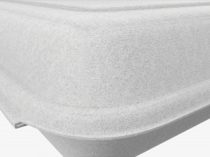 Take-out lunch polystyrene box 03 closed Modelo 3D