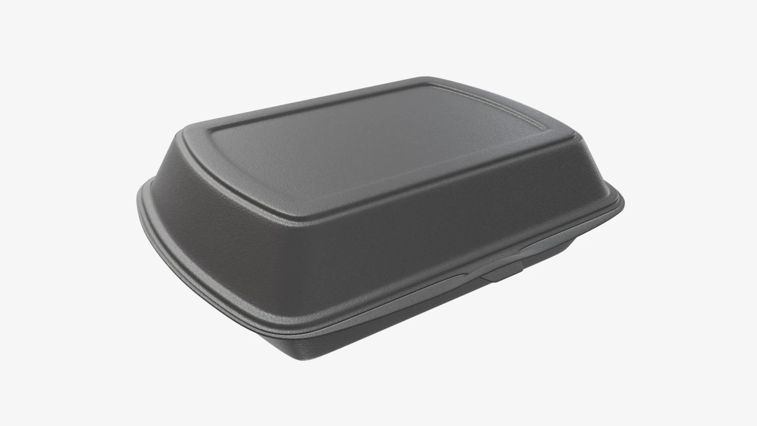 Take-out lunch polystyrene box 04 closed 3D Model .c4d .max .obj .3ds .fbx .stl .blend 