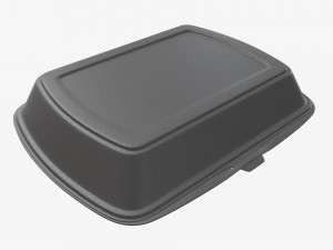 Take-out lunch polystyrene box 04 closed Modelo 3D