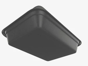 Take-out lunch polystyrene box 05 closed 3D Model