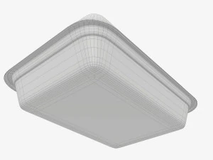 Take-out lunch polystyrene box 05 closed 3D Model