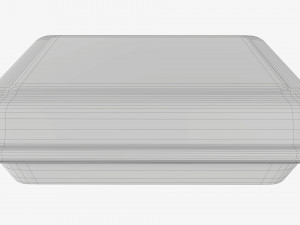 Take-out lunch polystyrene box 05 closed Model 3D