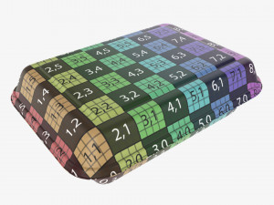 Take-out lunch polystyrene box 05 closed Model 3D