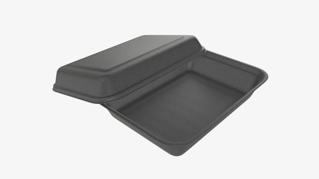 Take-out lunch polystyrene box 06 3D Model .c4d .max .obj .3ds .fbx .stl .blend 