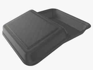 Take-out lunch polystyrene box 06 3D Model