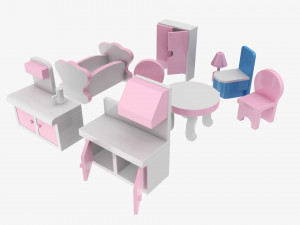 Toy furniture stylized Modelo 3D