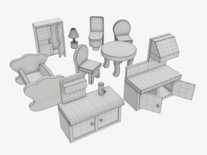 Toy furniture stylized Modelo 3D