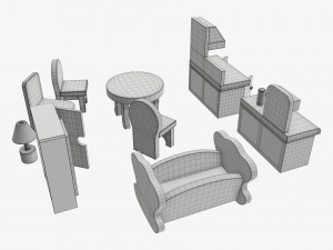 Toy furniture stylized Modelo 3D