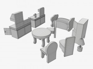 Toy furniture stylized Modelo 3D