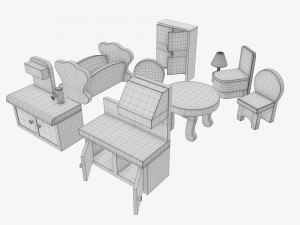 Toy furniture stylized Modelo 3D