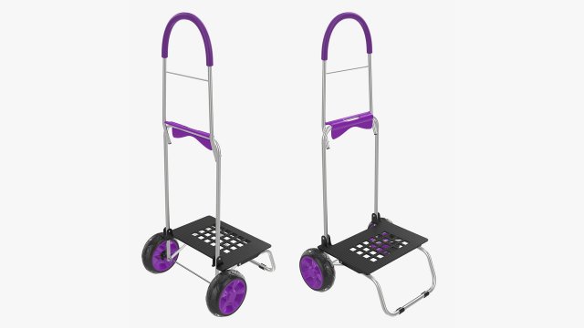 Utility foldable cart Modelo 3D .c4d .max .obj .3ds .fbx .stl .blend 