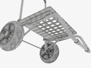 ユーティリティ折りたたみカート 3Dモデル