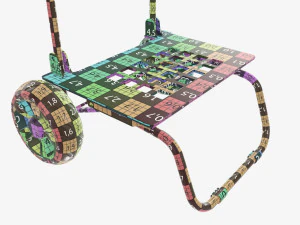 ユーティリティ折りたたみカート 3Dモデル