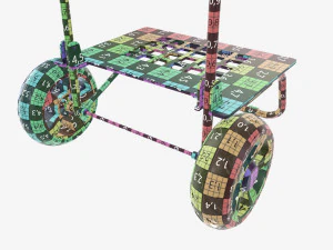 ユーティリティ折りたたみカート 3Dモデル