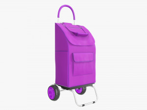 Utility foldable cart with bag 3D Model