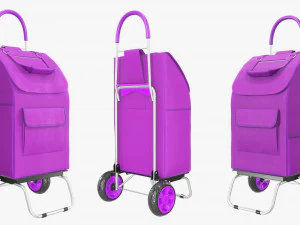 Utility foldable cart with bag 3D Model