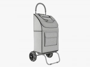 Utility foldable cart with bag 3D Model