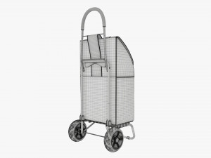 Utility foldable cart with bag Modèle 3D
