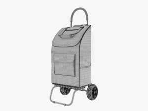 Utility foldable cart with bag 3D Model