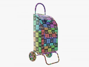 Utility foldable cart with bag 3D Model