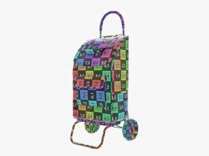 Utility foldable cart with bag 3D Model