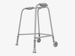 Walking frame with wheels 3D Model