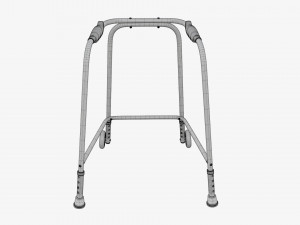 Walking frame with wheels 3Dモデル