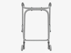 Walking frame with wheels 3D Model
