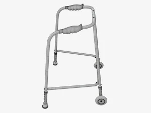 Walking frame with wheels 3D Model