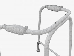 Walking frame with wheels 3Dモデル