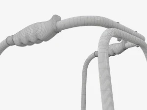 Walking frame with wheels 3D Model