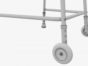 Walking frame with wheels 3Dモデル