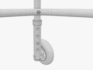 Walking frame with wheels 3D Model
