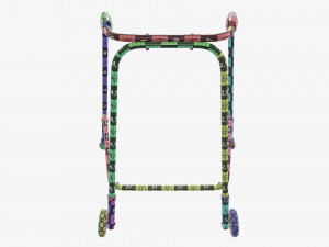 Walking frame with wheels 3Dモデル