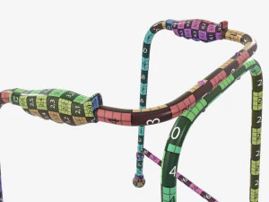 Walking frame with wheels 3D Model